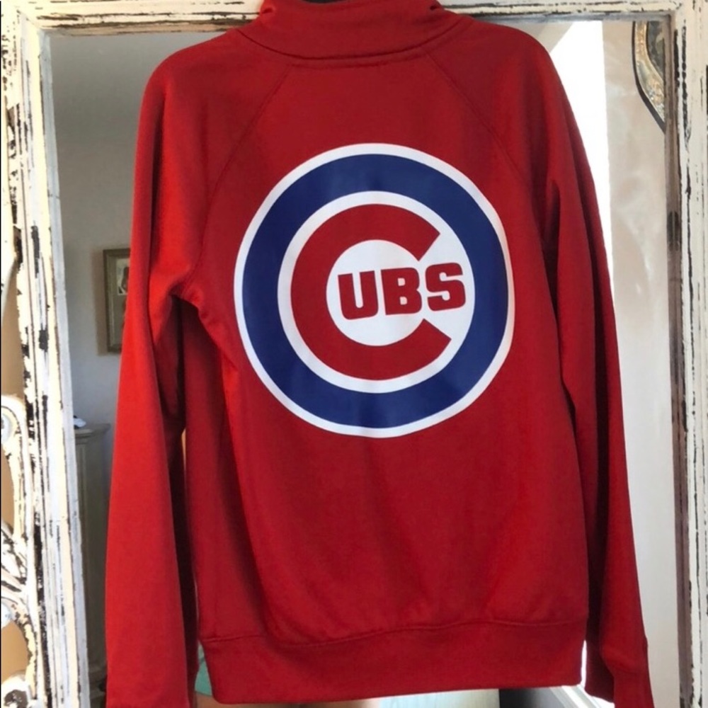 Chicago Cubs Pink Zip Sweater